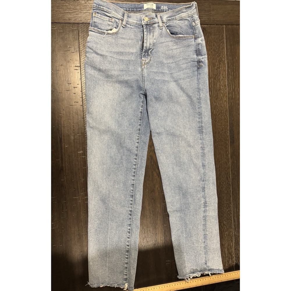 Kensie Jeans The Juliet High Rise Slim Raw Hem Jeans Women's Size 8/29
